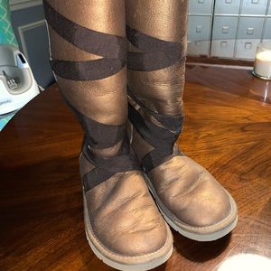 Metallic bronze UGG